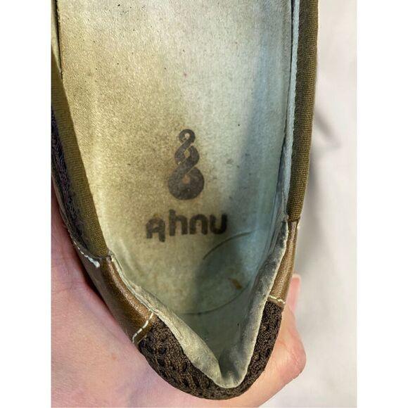 Ahnu Womens US 8.5 Olivia Wedge Brown Leather Heels Mary Janes Comfort Heel 3 in - Picture 6 of 7